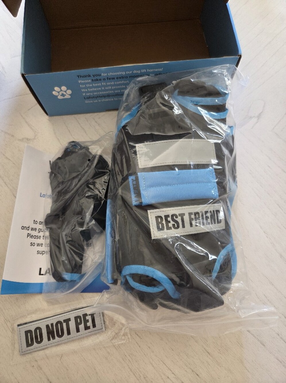 Lafoty Dog Lift Harness for Extra Large Dogs, Size XXL